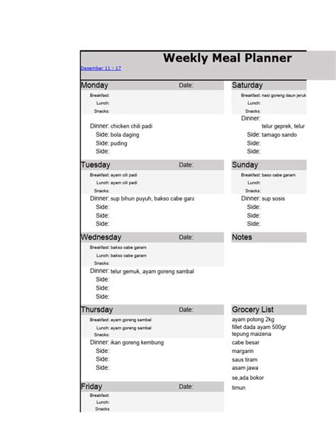 Meal-Plan-Template-Excel-02 | PDF