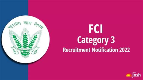 Fci Category 3 Recruitment 2022 Application Link For 5000 Vacancies