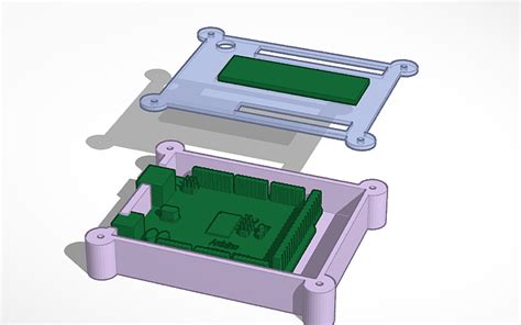 3d Design Case Arduino Uno Acrílico Tinkercad