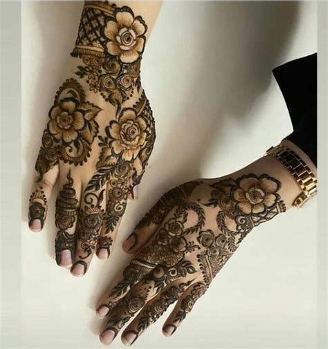 Most Beautiful Stylish Khafif Back Hand Mehndi Designs Collections