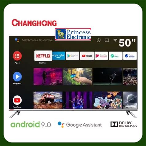 Jual Changhong Framless U50h7 Led Tv Android Tv 50 Inch Uhd Tv Shopee