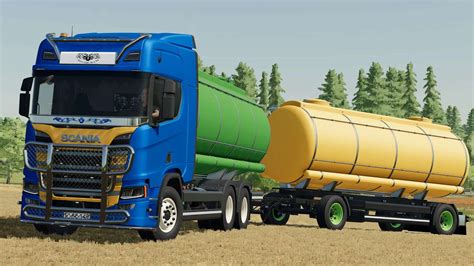 FS22 Scania R Camion Et Remorque De Transport De Liquides V1 0 0 0 Mod