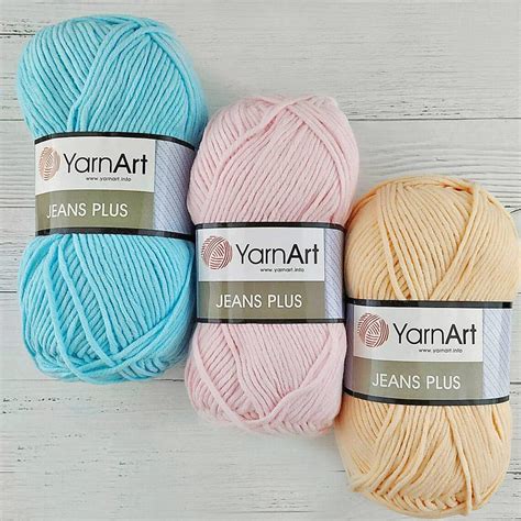 Yarnart Jeans Plus Cotton Yarn Knitting Yarn Crochet Soft Etsy