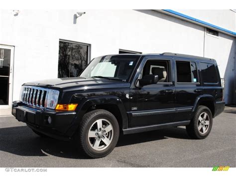 2008 Brilliant Black Crystal Pearl Jeep Commander Rocky Mountain