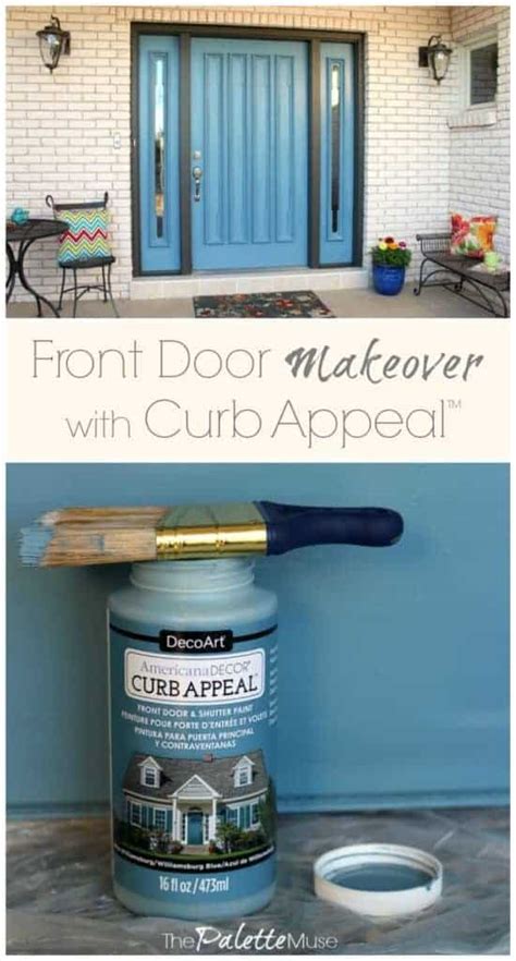 Front Door Makeover with Curb Appeal - The Palette Muse