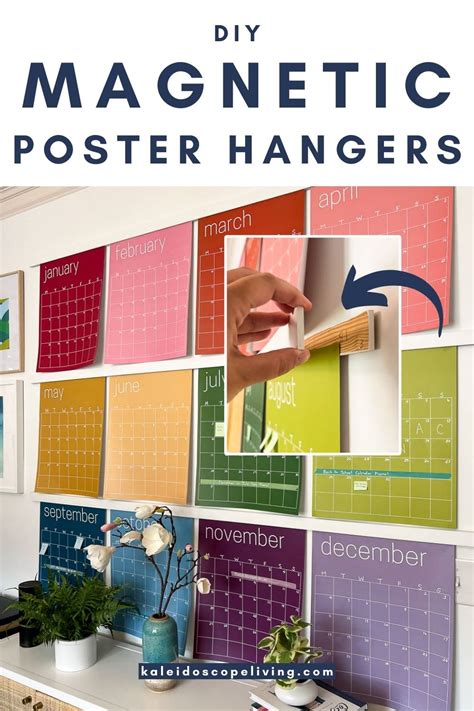 DIY Magnetic Poster Hangers