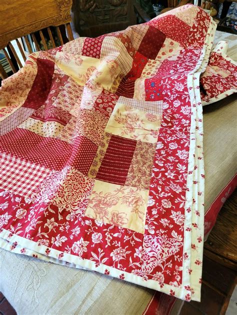 Lap Quilt Lined Cotton Fabrics Some Antique But Most Vintage In