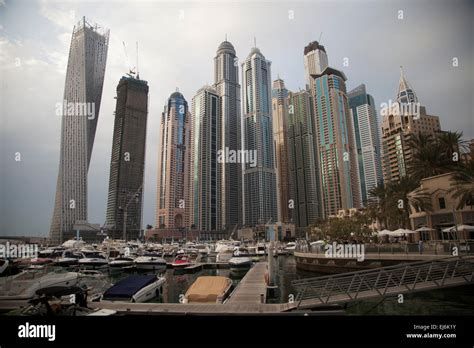 skyscrapers of Dubai marina, Dubai Stock Photo - Alamy