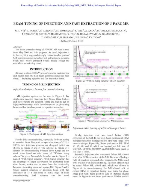 Pdf Beam Injection And Fast Extraction Tuning Of J Parc Mr