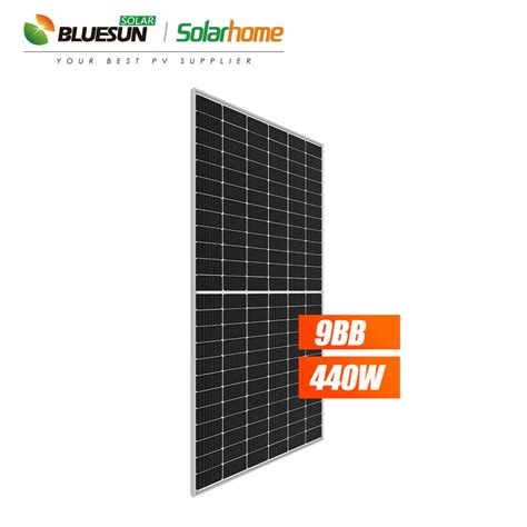 Bluesun 양면 Pv 패널 440w 모노 태양 전지 패널 Perc 440watts 450watts 455watts 반 전지