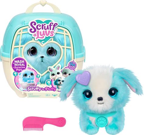 ScruffaLuvs Pet Scruffs Blue - Mystery Plush Toy, 7.5" Tall - Wash to ...