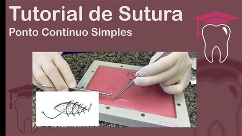 Ponto Cont Nuo Simples Chuleio Tutorial De Sutura Youtube