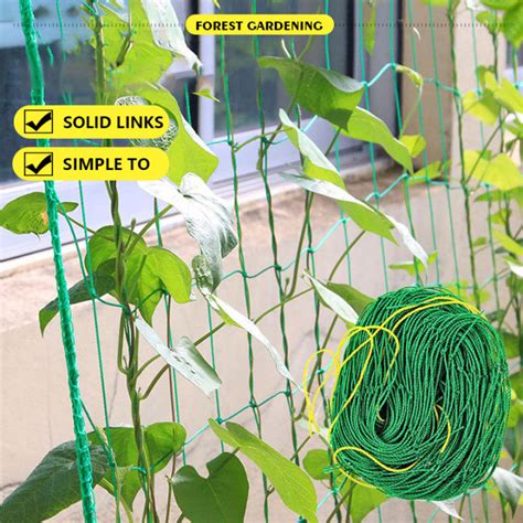 Garden Green Nylon Trellis Netting Support Climbing Bean Plant Nets