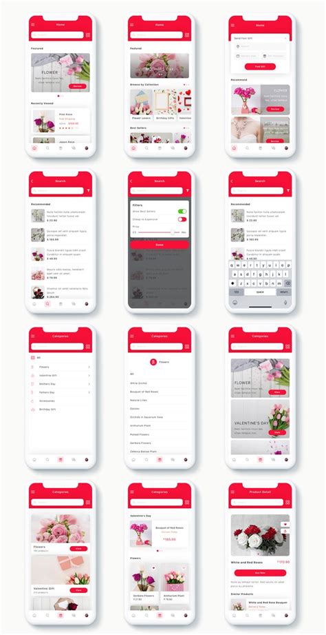 Zambak Gift And Flower Delivery App Ui Kit High Quality Gift And