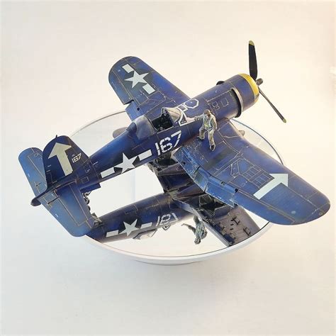 F4U-1D in 1:48 Scale Pro Built Model With Diorama - Etsy