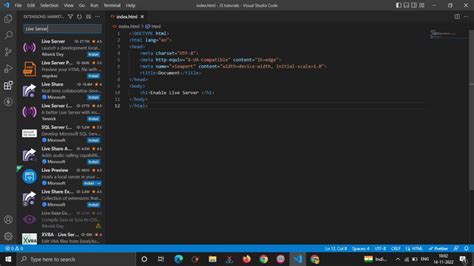 How To Enable Live Server On Visual Studio Code Geeksforgeeks