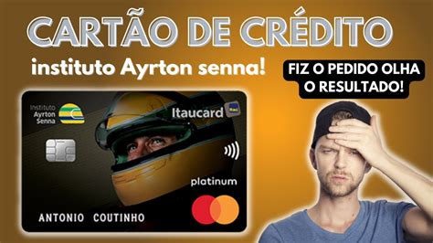 Mas um Cartão de Crédito itaú card Instituto ayrton senna VEJA O