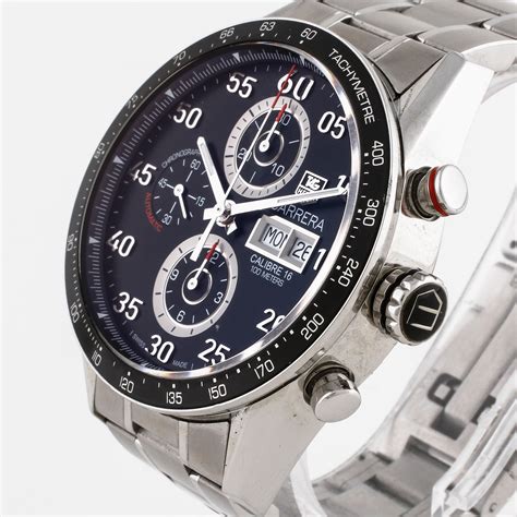 TAG HEUER, Carrera Day Date, "Tachymetre", chronograph, wristwatch, 44 ...