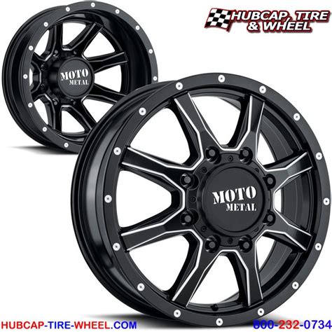 Moto Metal Mo Dually Satin Black Milled Wheel Rims Car Wheels Wheel