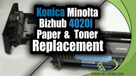 Konica Minolta Bizhub I Paper And Toner Replacement Youtube