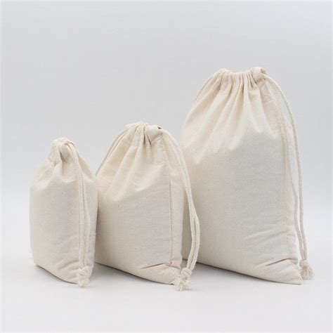 Organic Cotton Bags 100 Organic Cotton Double Drawstring Premium