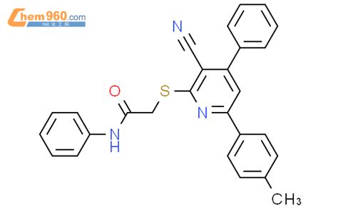 332053 25 5 2 3 Cyano 4 Phenyl 6 P Tolyl Pyridin 2 Ylsulfanyl N