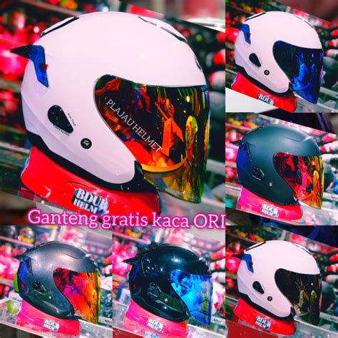 Jual Helm Kyt Kyoto R Solid White Wh Paket Ganteng Kaca Oven Venom Red