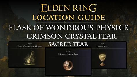 Elden Ring Flask Of Wondrous Physick Crimson Crystal Tear Sacred