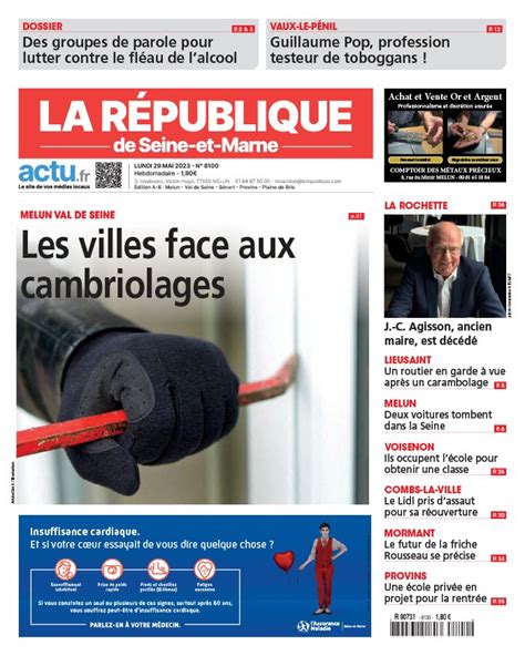 La R Publique De Seine Et Marne N Du Mai T L Charger Sur