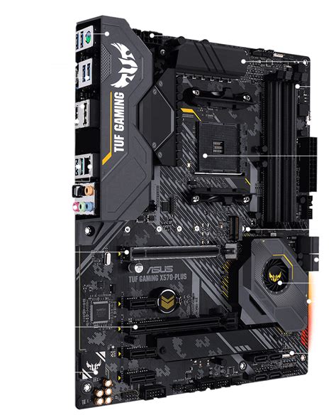 Asus TUF Gaming X570-PLUS (AM4, AMD Premium X570, DDR4, USB3.2, SATA3 ...