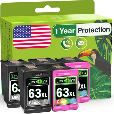 Cartlee 3 Remanufactured 63xl 63 Xl High Yield Ink Cartridges For Hp Envy 4512 4520