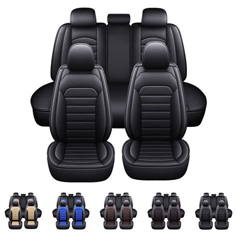 For Honda Car Seat Covers 5-Seat, Waterproof Pu Leather Full Set Front ...