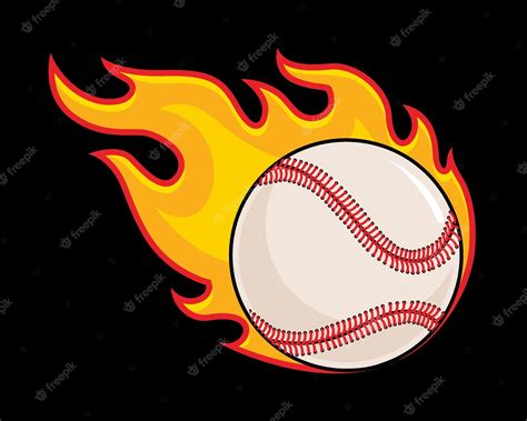 Baseball Flames Stock Illustrations Baseball Flames Stock Clip