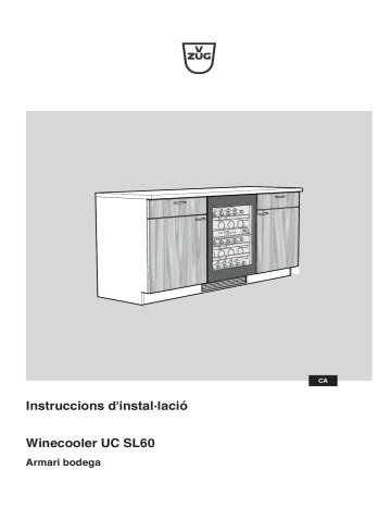 V ZUG 51093 Winecooler UCSL 60 Guía de instalación Manualzz