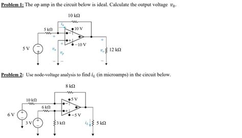 Solved Problem 1 The Op Amp In The Circuit Below Is Ideal