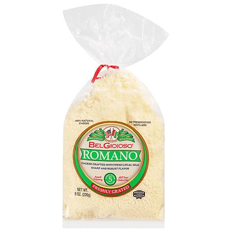 BelGioioso Freshly Grated Romano Cheese 8 Oz Shop Yoder S Country