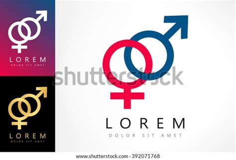 Male Female Sex Logo Vector De Stock Libre De Regalías 392071768 Shutterstock