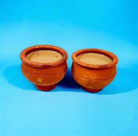 Brown Malaichai Matka Clay Tea Cup For Ice Cream Cold Drinks Coffee