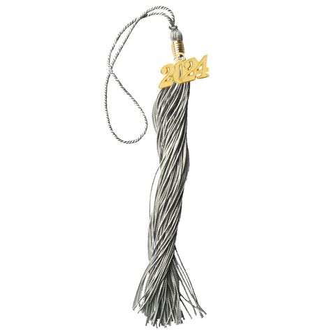 1 Color Tassel 9″ Silver Grads4good