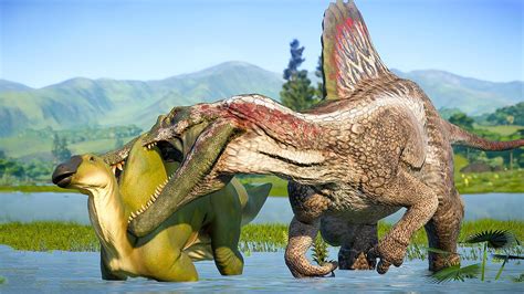 CARNIVORE AND HERBIVORE DINOSAURS BATTLE ROYALE ON ALL ISLANDS