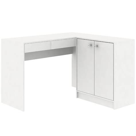 Mesa Para Escrit Rio Venice Portas Gavetas Branco Pnr M Veis