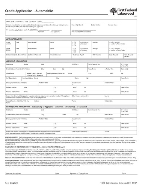 Fillable Online Secure Loan Application Form Internal Revenue FCU Fax