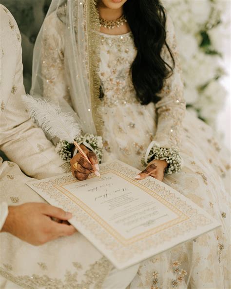 A Luxury Nikkah Certificate With Feather Pen A Etsy