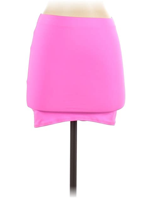 Skims Solid Pink Casual Skirt Size Xs Off Thredup