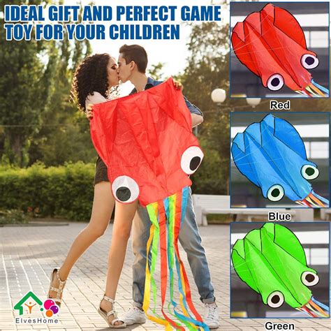 Octopus Kite 3 Pack - Easy-to-Fly 3D Giant Kites for Adults and Kids