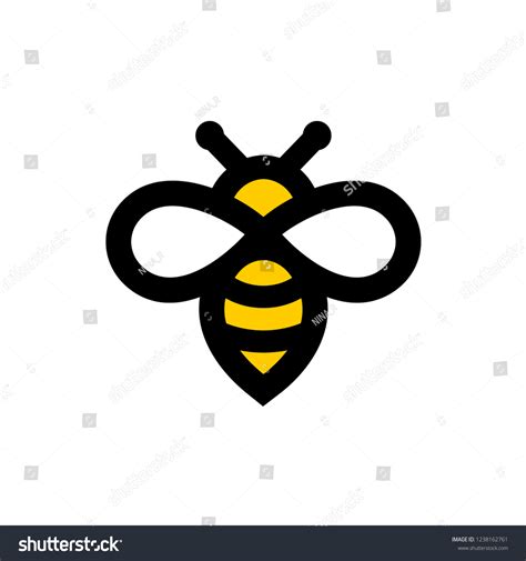 Bee Animal Icon Honey Flying Bee Stock Vector Royalty Free 1238162761