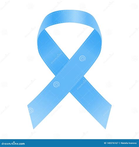 Light Blue Ribbon As Symbol Of Prostate Cancer Awareness Graves