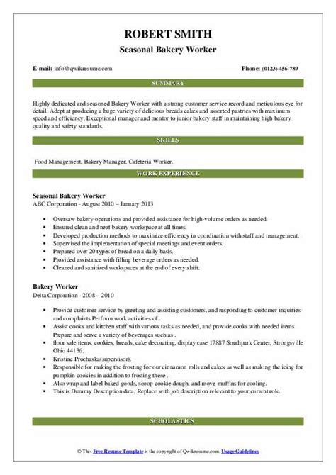 10 Bakery Worker Resume Samples And Templates For 2025