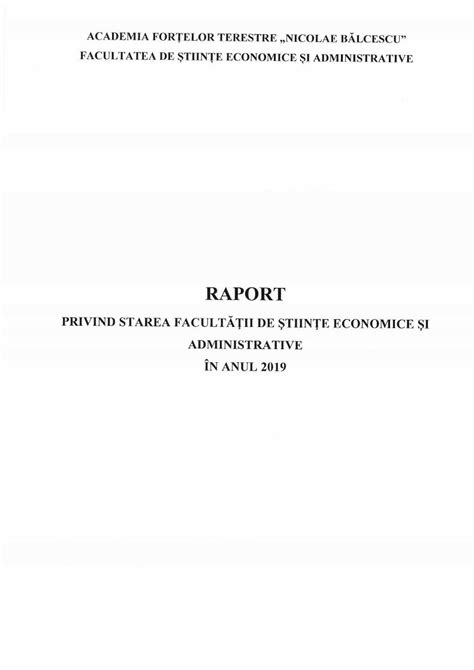 PDF Raport Starea Fsea Introducerea De Discipline Optionale Noi