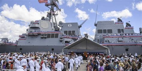 Watch: USS John Finn Commissioning In Pearl Harbor Ceremony